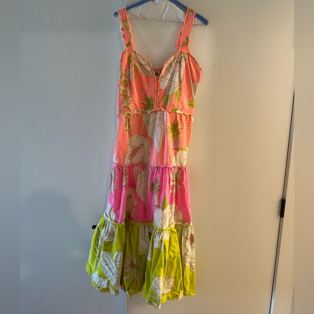 Large Farm Rio- below knee length dress